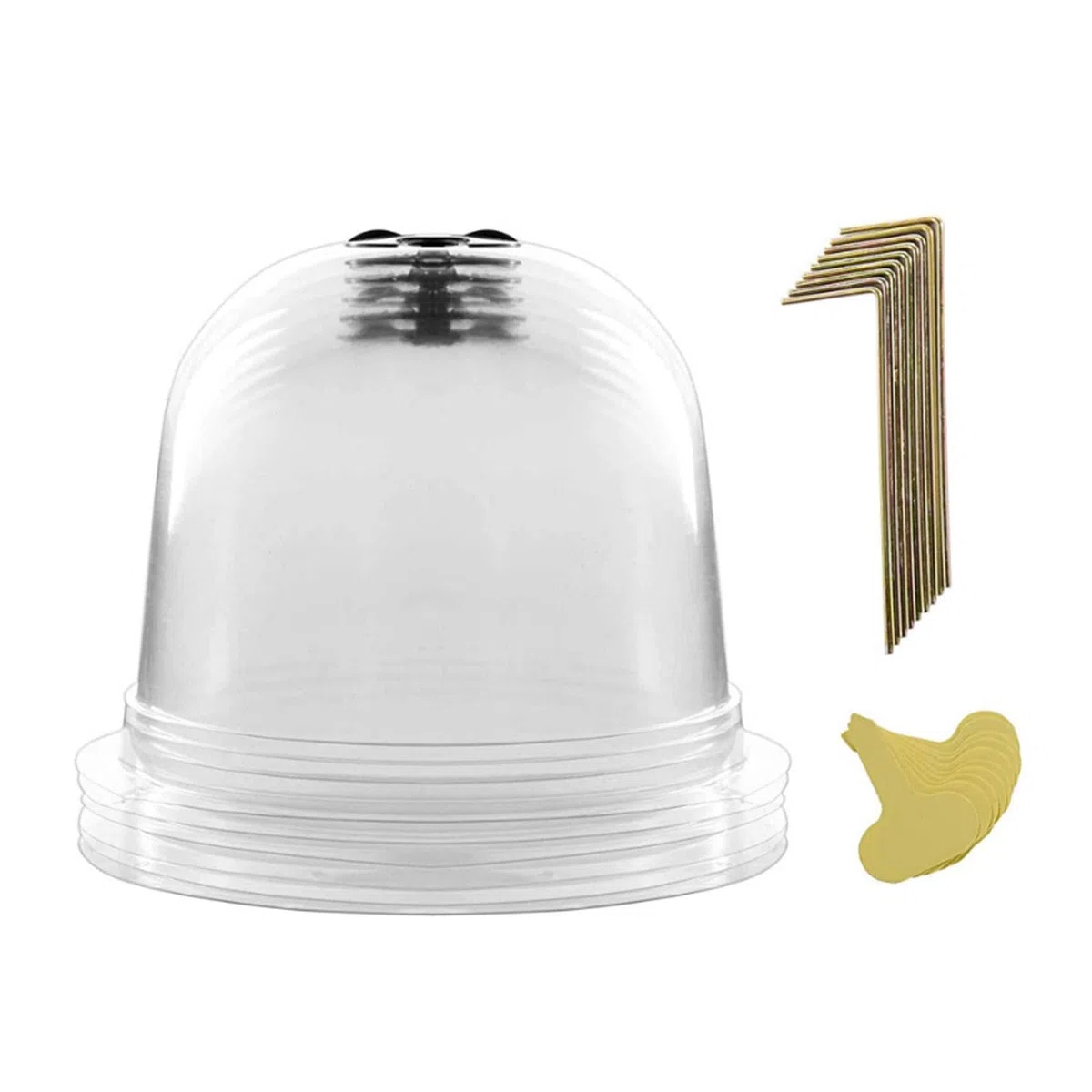 Cloche de jardin en forme de dôme pour plantes et humidité réutilisable