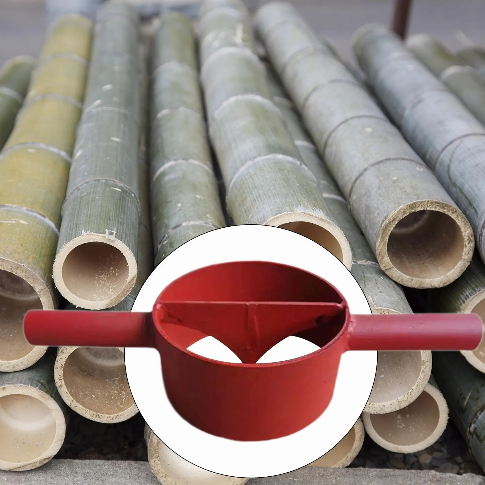 Machine à Diviser Bambou en Acier pour Utilisation Intensive, Outil de Fendage de Bambou, Machine à Séparateur Puissante et Robuste, Outil Compact pour Artisans et Camping