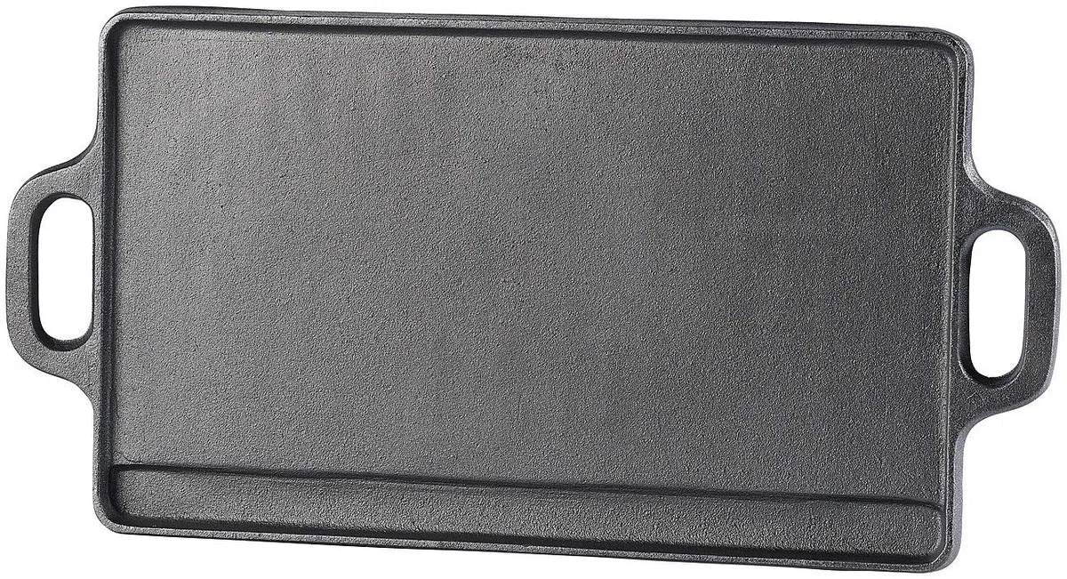 Plaque-gril de cuisson en fonte - 38 x 23 cm [Rosenstein & Söhne]