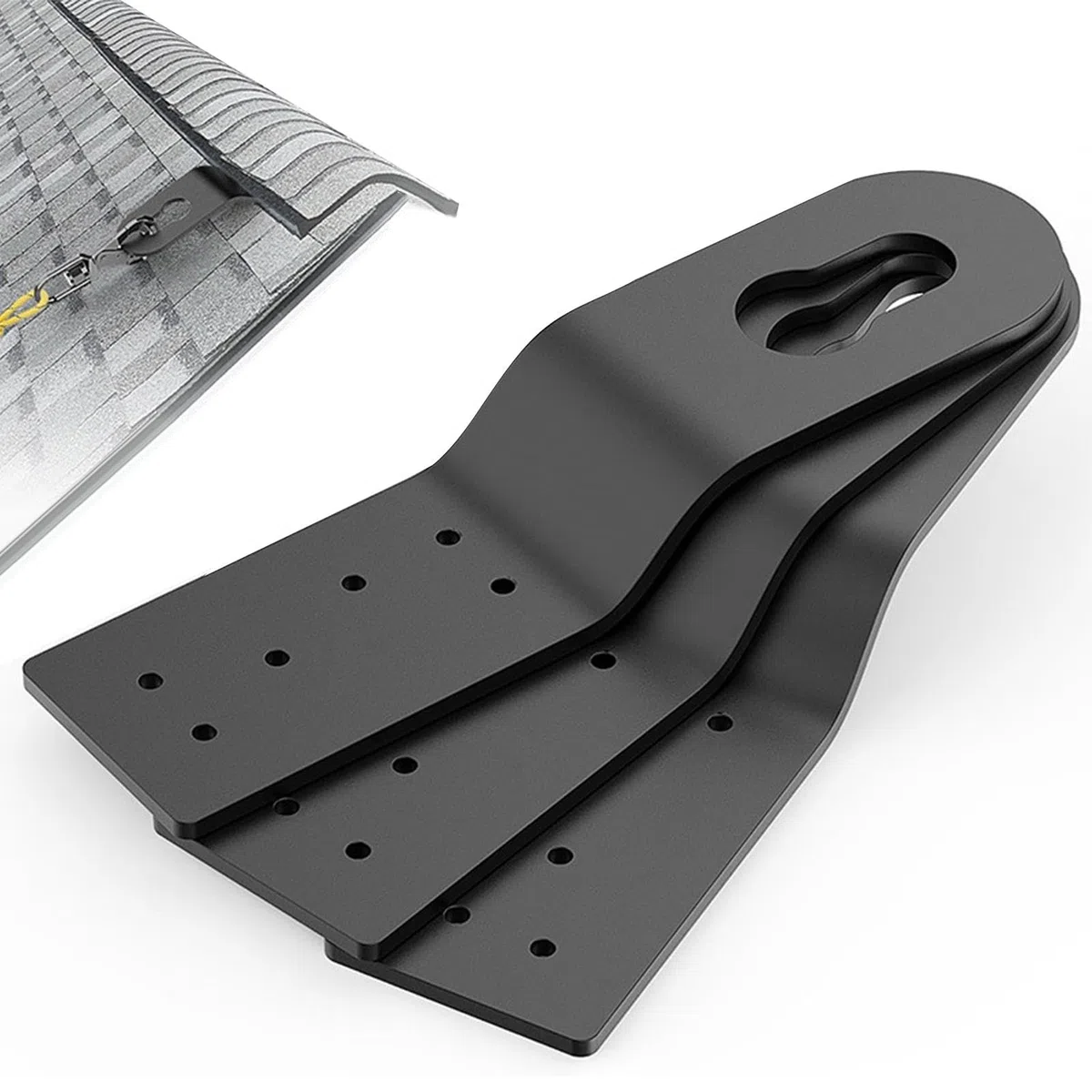 Ancrage de sécurité pour Toit, Clips d'attelage d'ancrage de Toit, 3 Clips d'attelage d'ancrage de sécurité pour Toit en Alliage d'aluminium, Harnais de sécurité et Cordes de sécurité