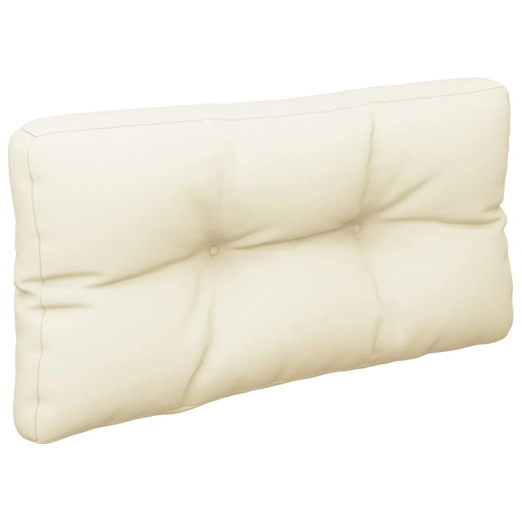 vidaXL Coussin de Palette crème 80x40x12 cm Tissu