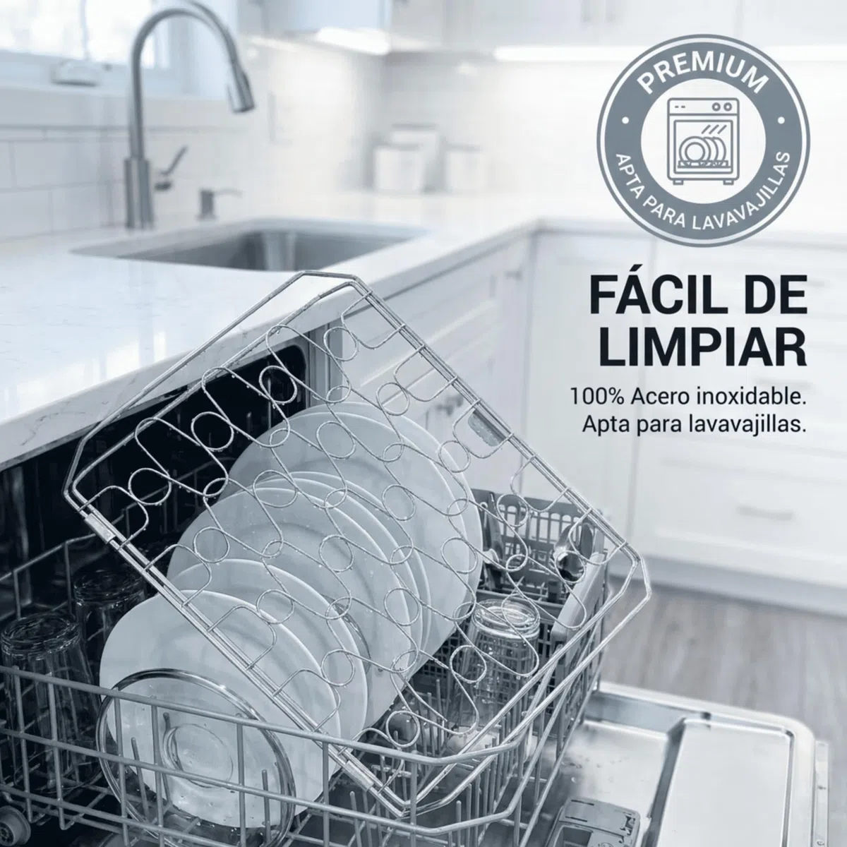 Diloy Home Panier Gril pour Poisson et Légumes, Grille Flexible en Acier Inoxydable, Double Grille pour Barbecue, Facile à Retourner, Compatible Lave-Vaisselle, 45 x 26 cm
