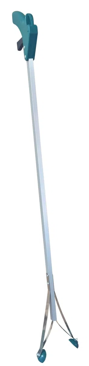 Leborgne, Pince à Déchets 88 cm, Pince Ramasse Déchets Longue en Aluminium Léger, Idéale pour Nettoyage Extérieur, Jardin, Plage, Couleur Verte, Outil Écologique pour Collecte des Déchets