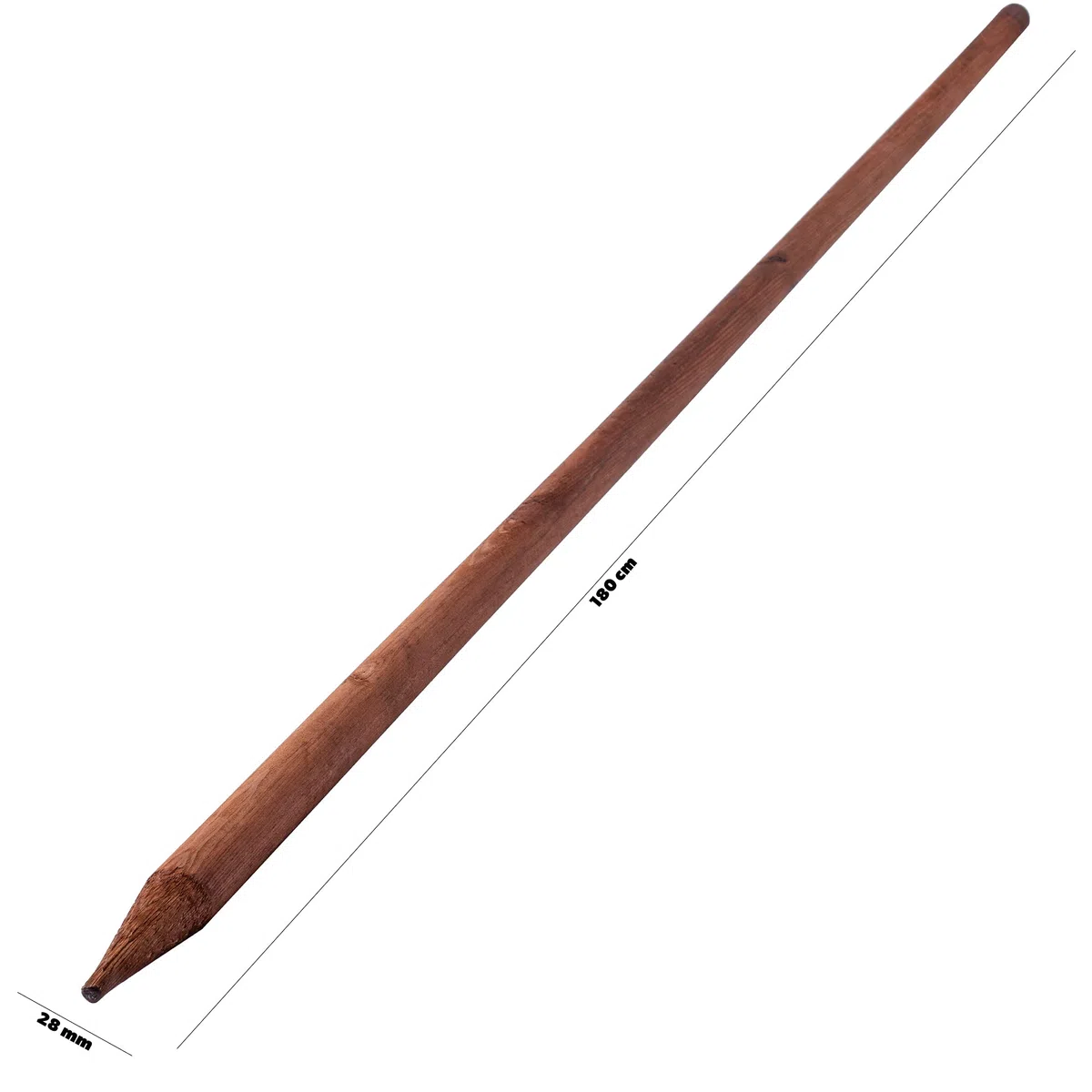 KADAX Tuteur en bois imprégné pour plantes grimpantes - Résistant aux intempéries - Tuteur pour plantes grimpantes - Tuteur de fleurs - Treillis - Piquets en bois - 5, 28 mm x 180 cm
