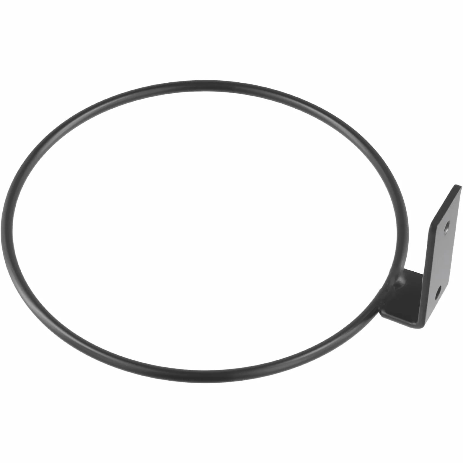 KEILEOHO Lot de 6 supports de pot de fleurs en forme d'anneau, 15 cm, noir, support mural avec vis et chevilles, support pour pots de fleurs, balcon et jardin