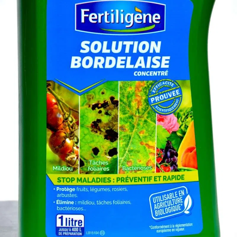 Fertiligène Solution Bordelaise liquide toutes cultures - 1 litre concentré à diluer