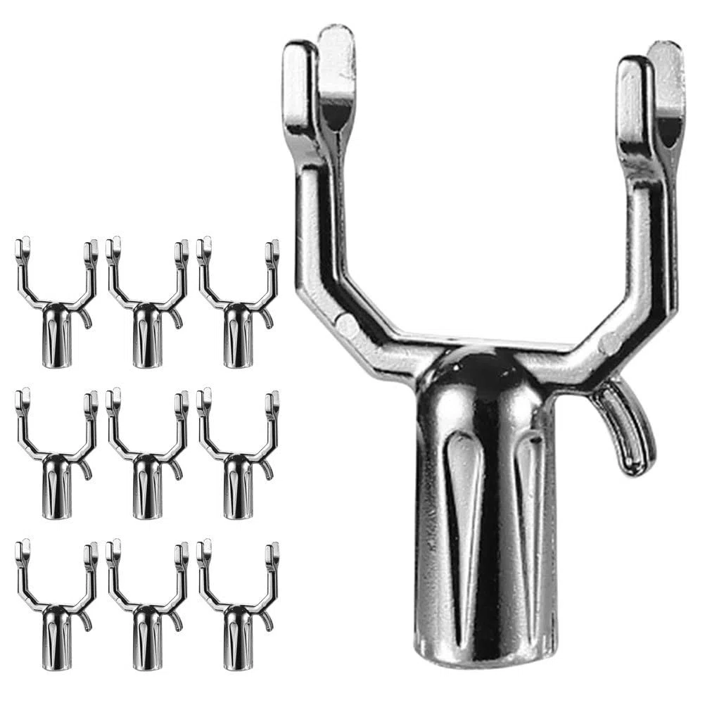 Housoutil Fourche De Support pour Arbres Fruitiers Métallique Réutilisable 10.00X6.00X1.90Cm Support Stable pour Jardin Verger Potager Lot de 10 Têtes De Fourche