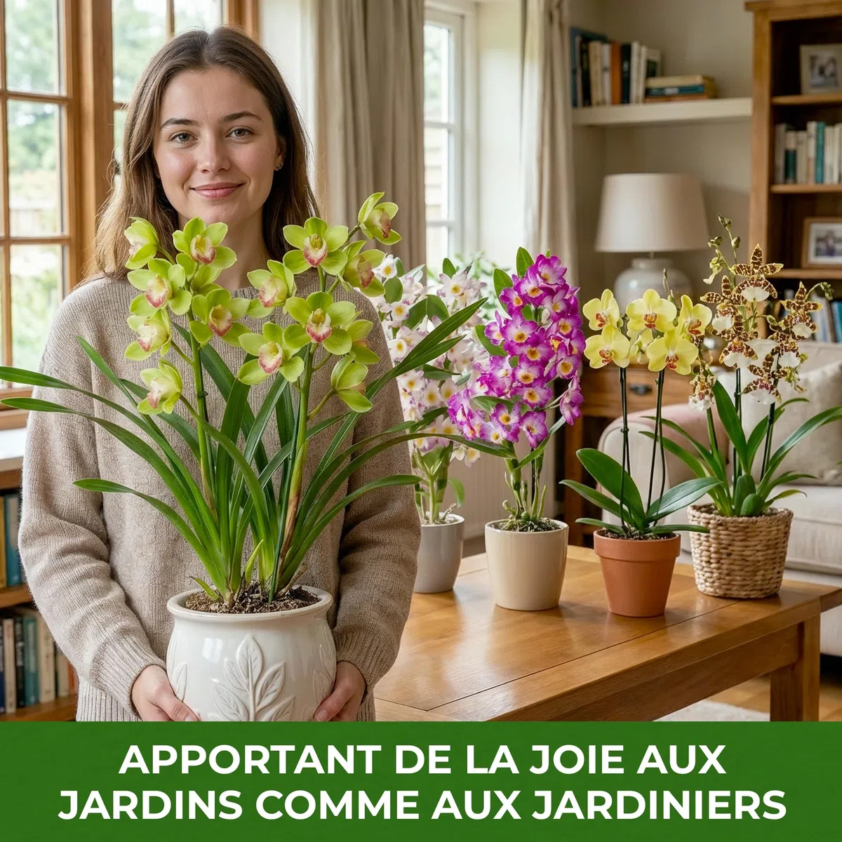Orchidée Brassia Anita - 2 Plante Intérieur Naturelle - 30-40 cm - Avec fleurs et parfumées - Naturelle Plante de Hollande (pas de graines, non artificielle)