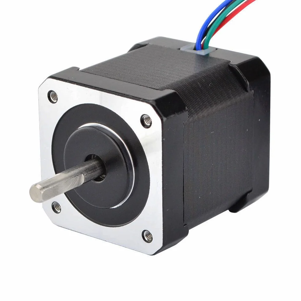 STEPPERONLINE Moteur pas a pas Nema 17 Bipolaire 59Ncm 2A 42x48mm 4 Fils with 1m Câble & Connecteur pour Imprimante 3D, Machine CNC