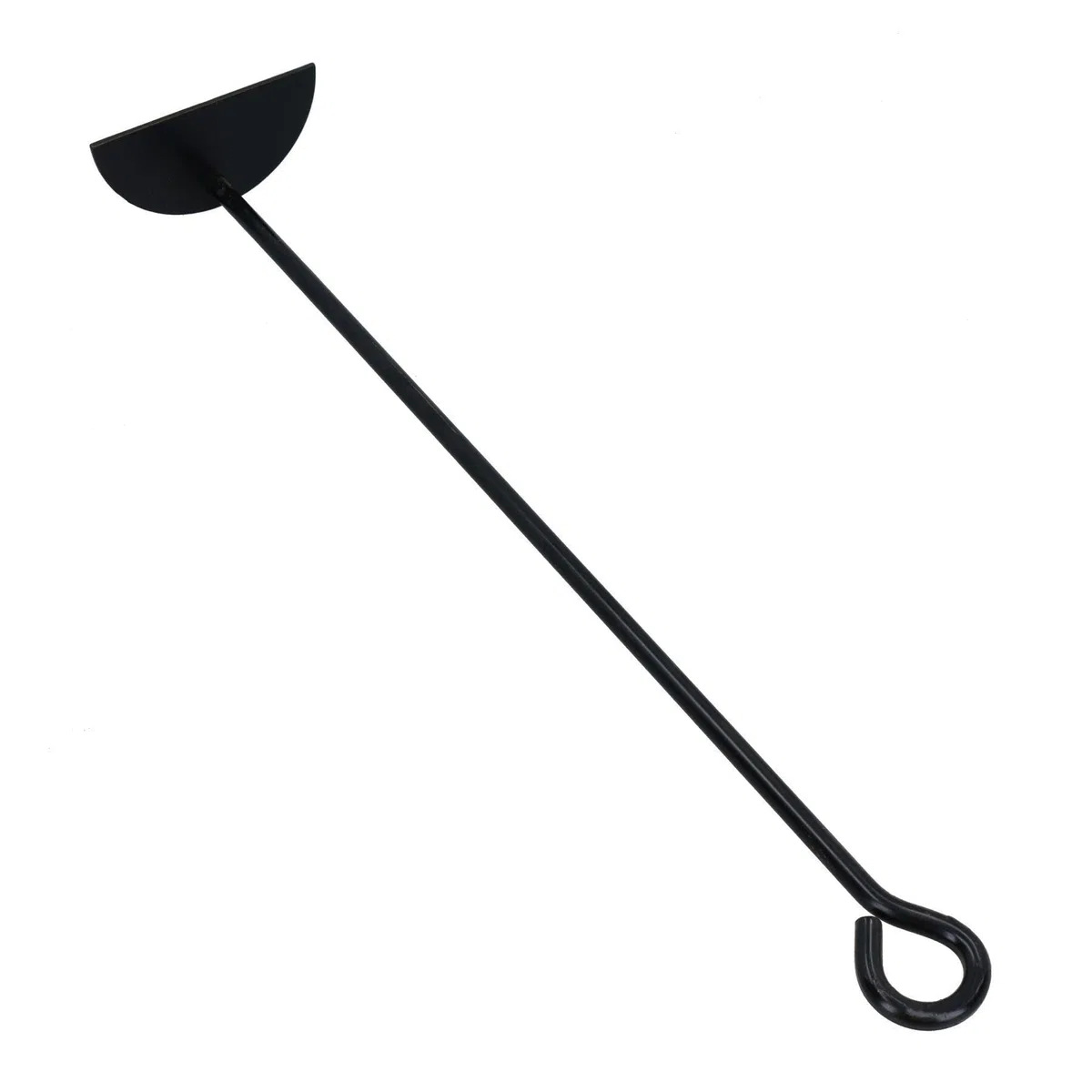 AB Tools Râteau grattoir à cendres D pour conduits de fumée, poêle à bois, feu, charbon, charbon de bois, acier, métal noir