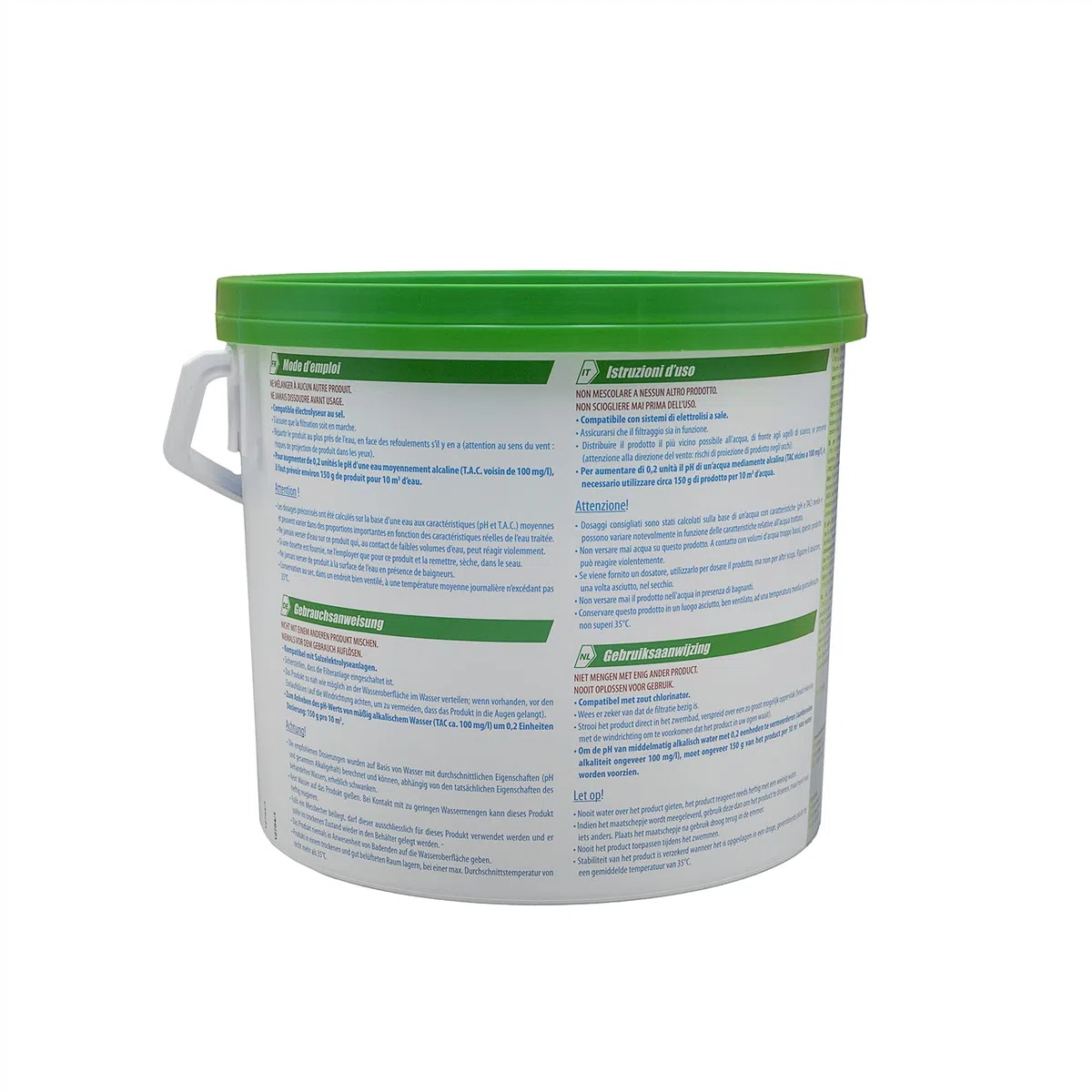 HTH pH Plus Poudre - 5kg | Correcteur de pH Solide - Augmente Le pH + 10 Tests HPS OFFERTS 6 en 1