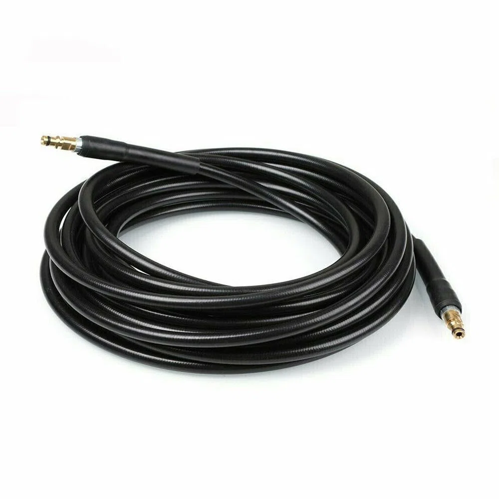 YUET 5M Tuyau de Rechange de Nettoyeur Haute Pression Pour Karcher K2 K3 K4 K5 K6 K7 Rallonge Flexible Connecteur Rapide avec Embouts en Laiton Tuyau d'extension