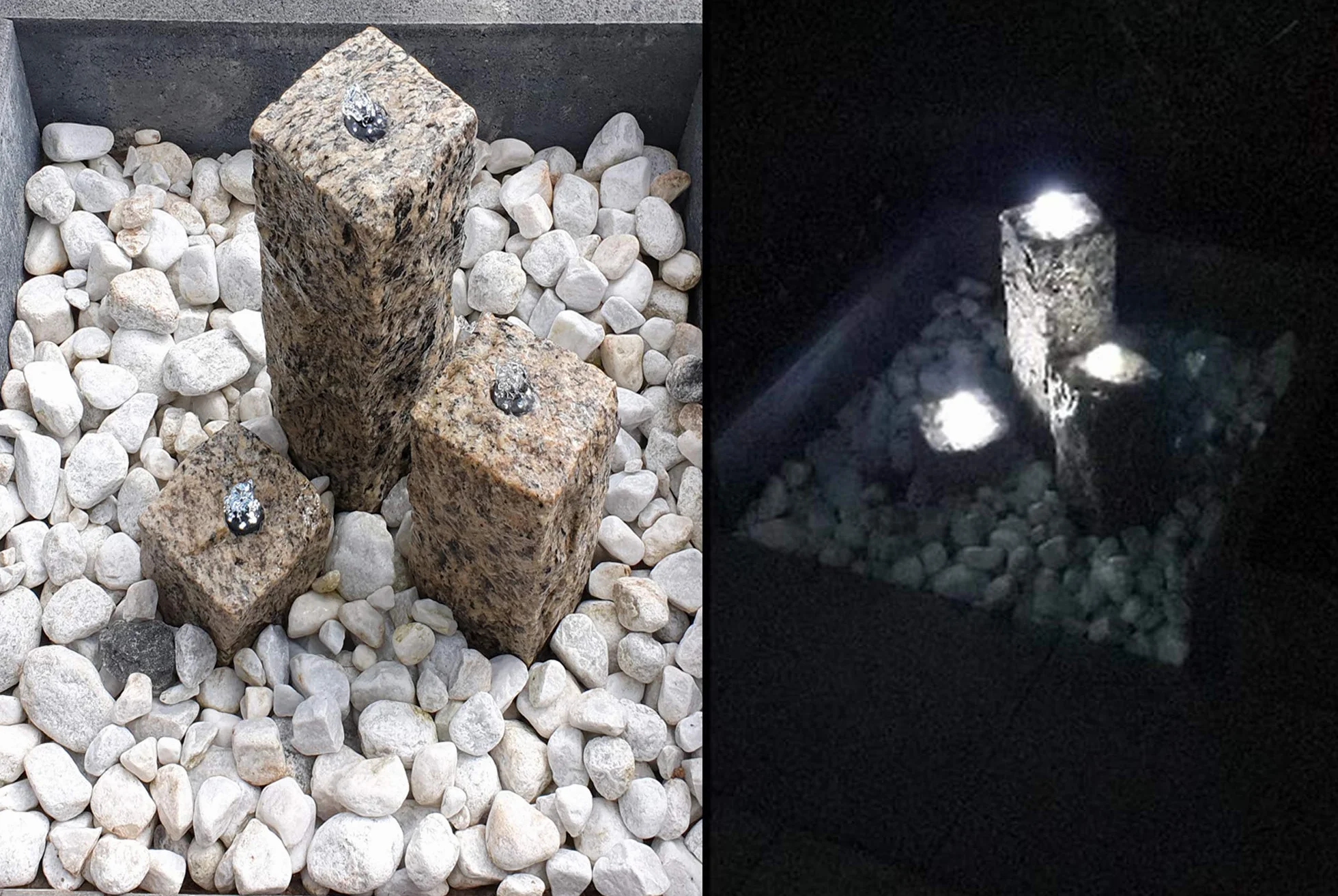 Éclairage annulaire LED Köhko 29002 - Pour fontaine de 2 mètres Kaltweiß-3er-Set