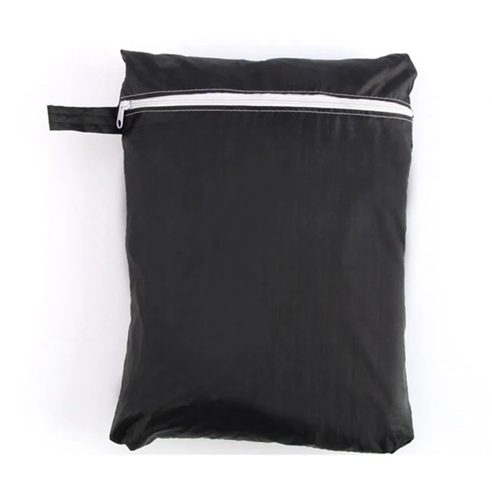 Bâche d'extérieur pour maisonnette - 145 x 145 x 160 cm - Tissu Oxford 210D argenté - Résistant au vent et aux UV - Noir