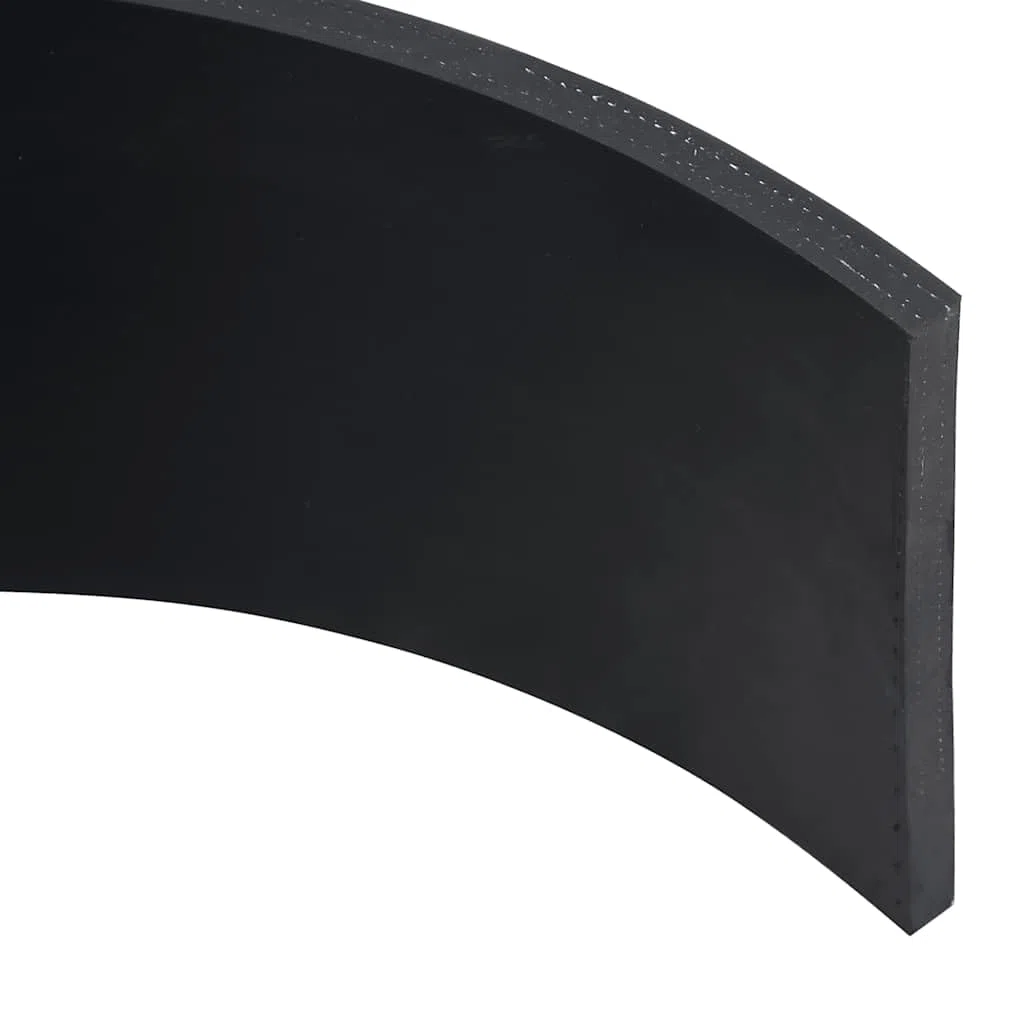 vidaXL Bordure en caoutchouc de chasse-neige noir 180x15x1 cm, bord de coupe en caoutchouc de chasse-neige, bord en caoutchouc de poussoir à neige, lames de chasse-neige en caoutchouc