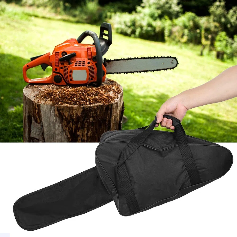 Sac de transport pour tronçonneuse en tissu Ox portable (noir) , Sac de rangement pour tronçonneuse