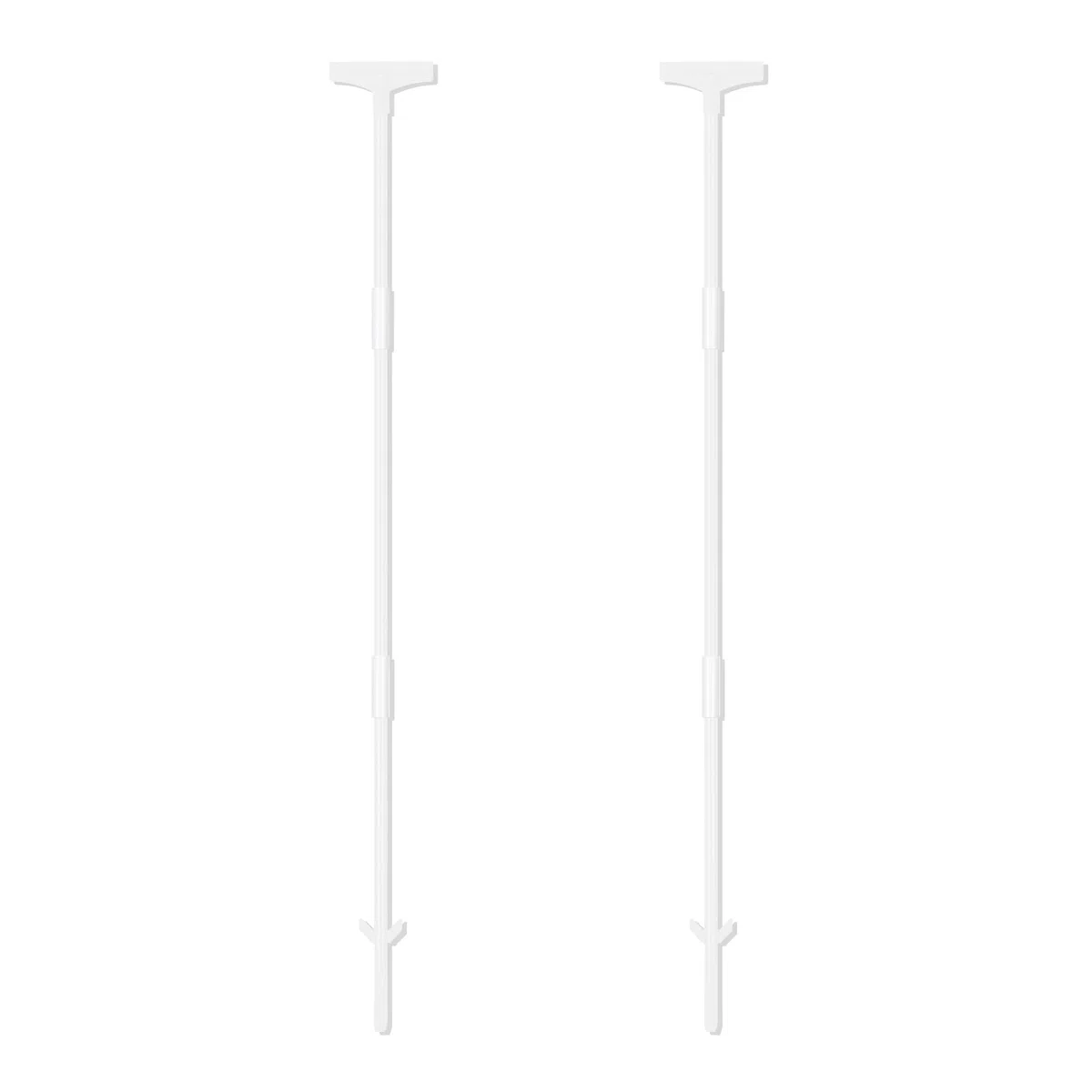 Lot de 2 piquets de panneau de 122 cm pour panneaux étanches - En métal - Pour jardin, cour, pelouse, uniquement pour panneaux en aluminium
