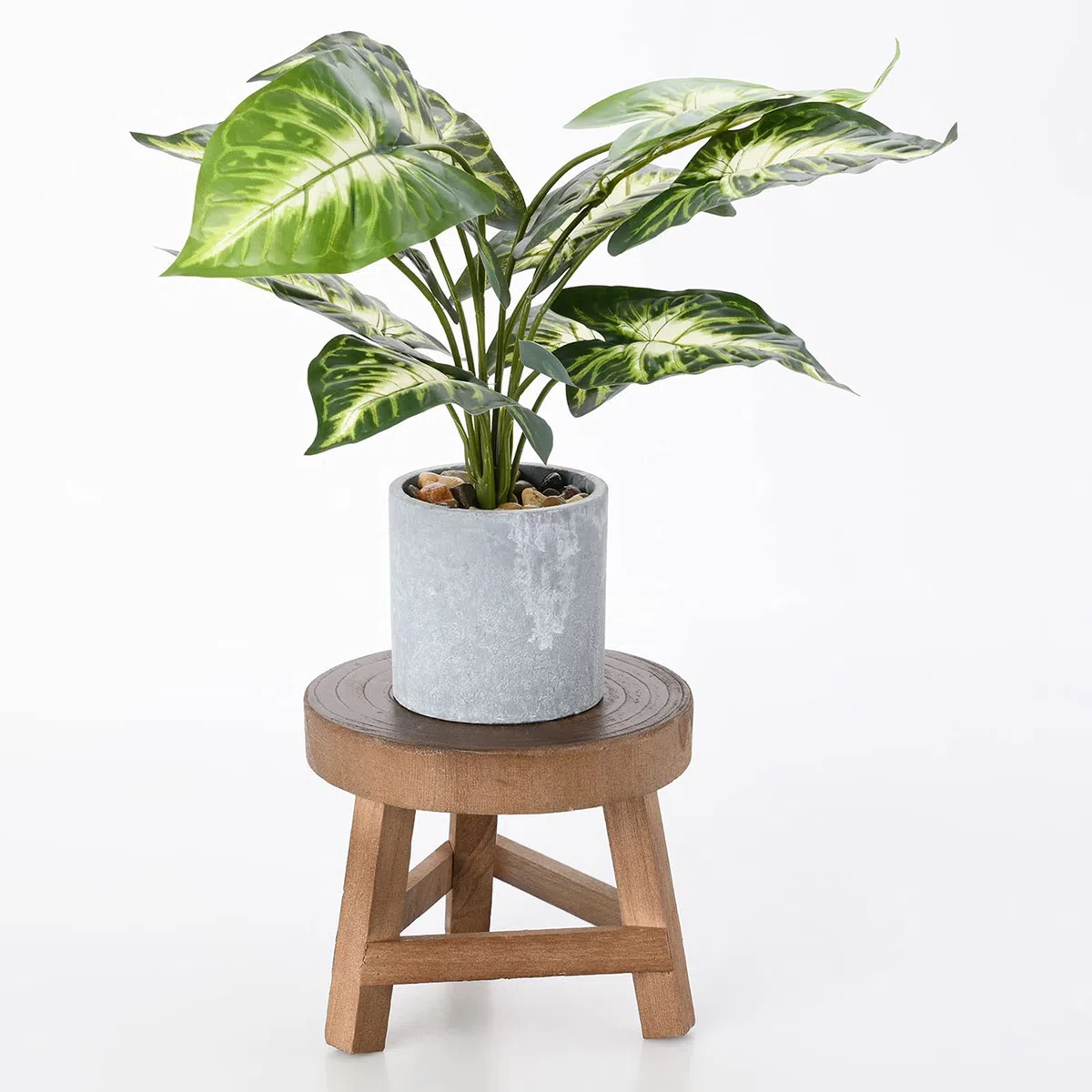 Tabouret en bois, stable et durable, 15 cm de haut, marron, mini tabouret décoratif pour petits bijoux et plantes, idéal pour la cuisine, la salle de bain, la chambre à coucher