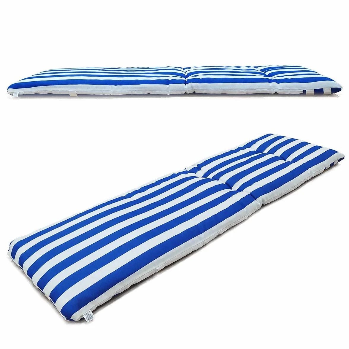 Coussin de chaise longue. Matelas pour chaise longue dimensions 180 x 55 x 8 cm. Bleu.