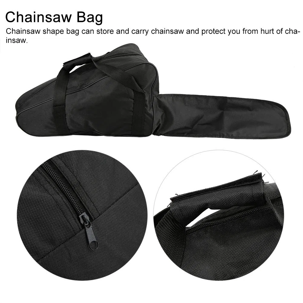 Sac de transport pour tronçonneuse en tissu Ox portable (noir) , Sac de rangement pour tronçonneuse