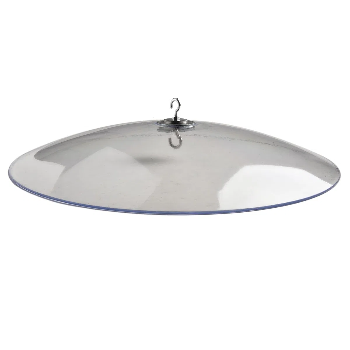 Mangeoires à oiseaux sauvages en plastique transparent pour déflecteur d'écureuil et protection contre les intempéries, 33 cm de diamètre