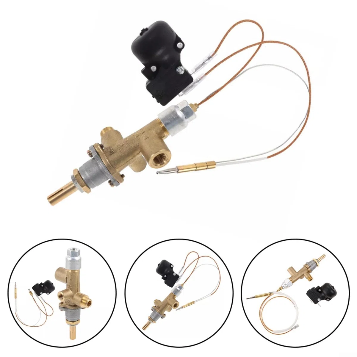 Meter Star Chauffage de terrasse au gaz Kit de sécurité Chauffage de terrasse au gaz propane, pièces de rechange, coupleur thermique et interrupteur de sécurité FD4