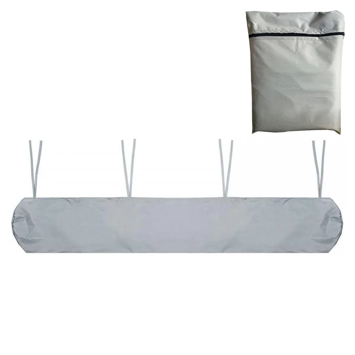 JDMA 3.5M Housse de Protection pour auvent d'extérieur, Housse pour auvent de terrasse imperméable, Housse étanche à la poussière, Housse de Store - Gris - 3,5