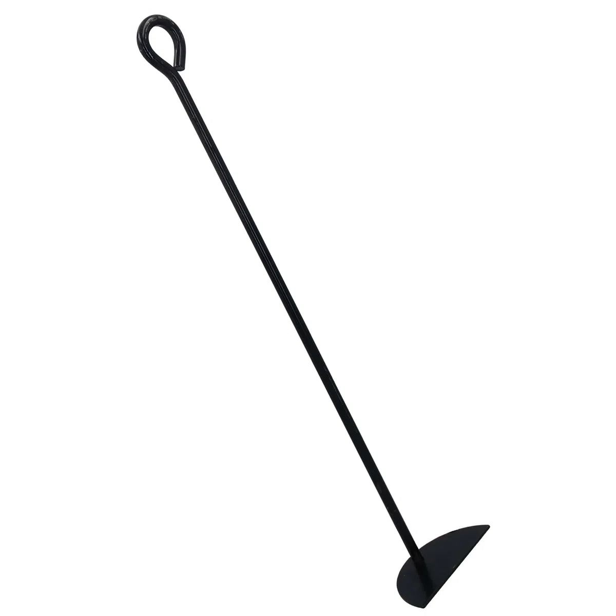 AB Tools Râteau grattoir à cendres D pour conduits de fumée, poêle à bois, feu, charbon, charbon de bois, acier, métal noir