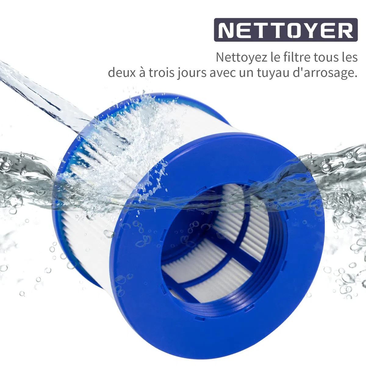 Hrozny Filtre Spa a Visser, Cartouche filtrante pour Clever Spa,Filtre 75 x 100 mm,Cartouche filtrante pour Spa. (4)