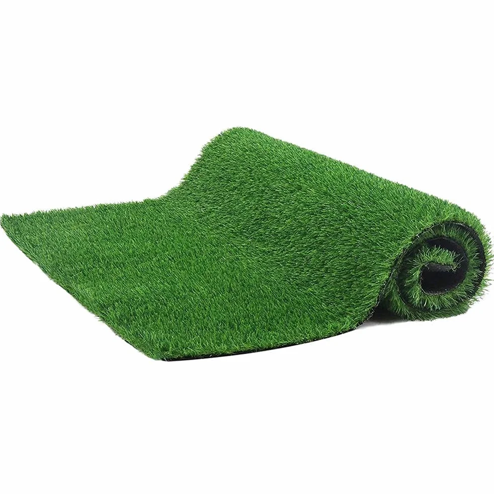 Tapis de gazon artificiel vert de 2 m x 1 m, gazon synthétique pour intérieur ou extérieur, jardin, terrasse, pelouse