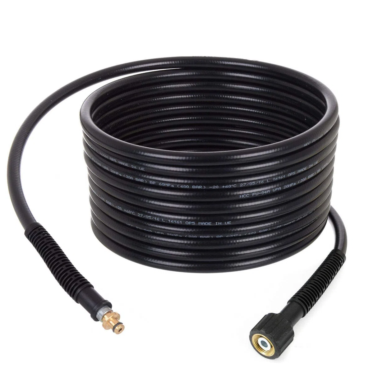 TECHKAR Tuyau d'Extension pour Nettoyeur Haute Pression - Tuyau de Rechange de 10 m - Ancien Modèle Adaptateur M22x10 mm - 200 Bar - Accessoires pour Karcher K2 K3 K4 K5 K6 K7 Home Series