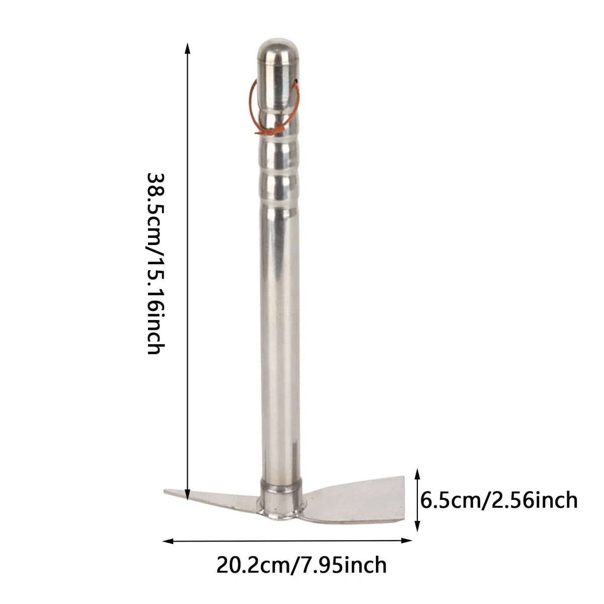 Gralara Outil de Culture Manuelle en Acier Inoxydable avec Longueur adaptée, Houe et Pioche
