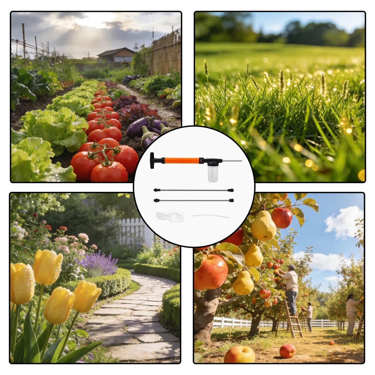 Applicateur De Terre De Diatomées - Acier, Pulvérisateur De Poudre, Outil Manuel De Pollinisation De La Poussière | Saupoudrer De Floraison Agricole, Saupoudron De Terre De Diatomées Pour Le Jardin,