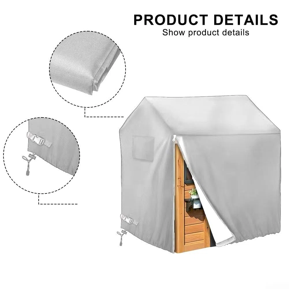 Housse 210D robuste pour cabane de jeu extérieure, grande maison de jeu imperméable, résistante aux UV (110 x 120 x 140 cm)