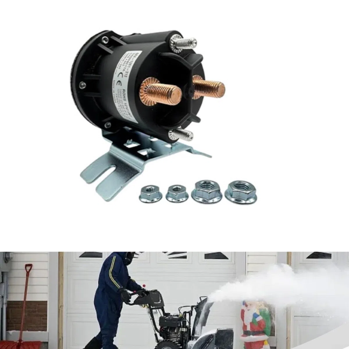 Kit relais solénoïde de pompe hydraulique 12 V pour chasse-neige, hayon élévateur et remorque à benne basculante, certifié IP67, compatible avec Meyer et Big Tex
