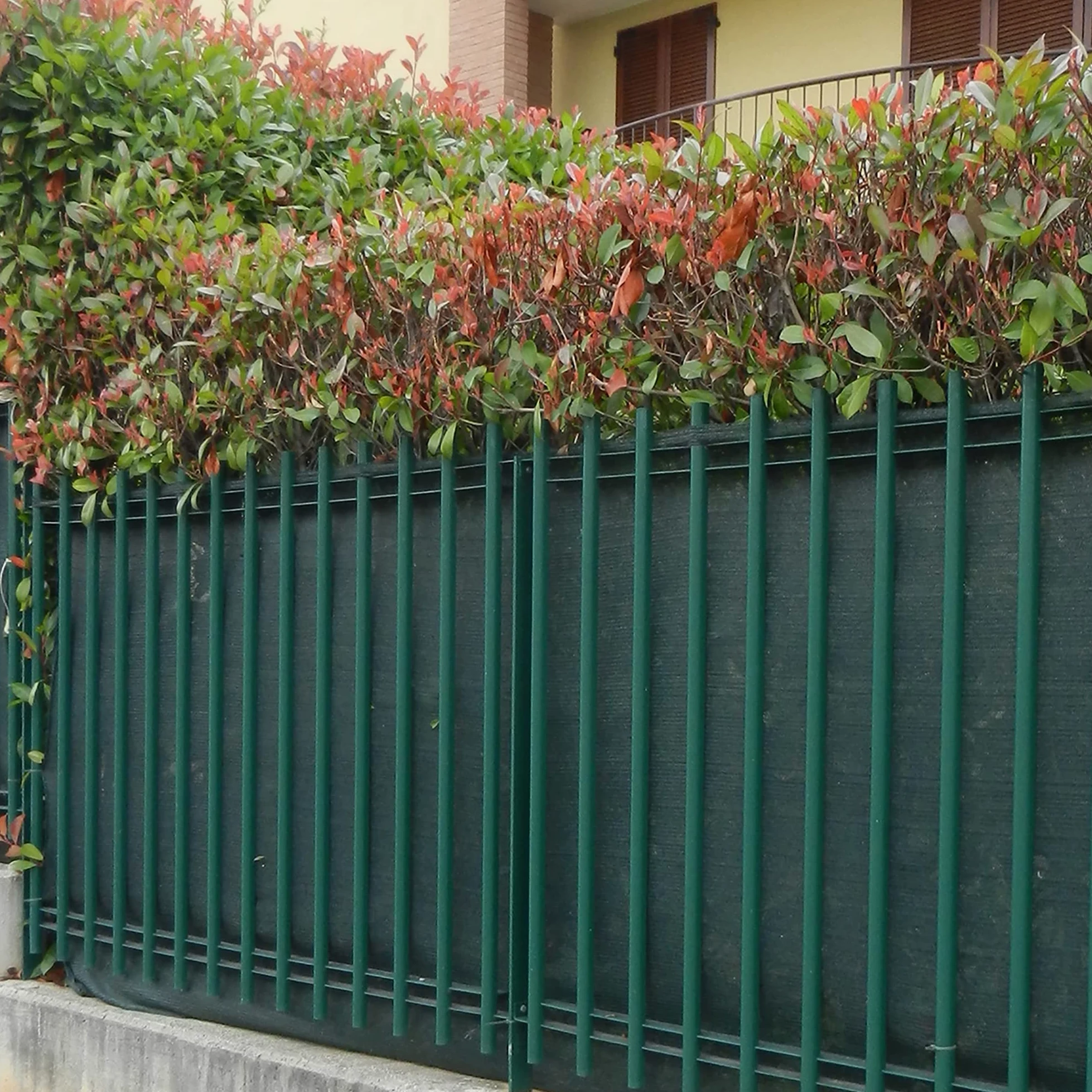 TENAX Filet Brise Vue Soleado 1,00x3 m Vert, Filet Tissé d'Occultation pour Terrasses, Balcons et Jardins, Filet d'Ombrage pour Protéger du Soleil