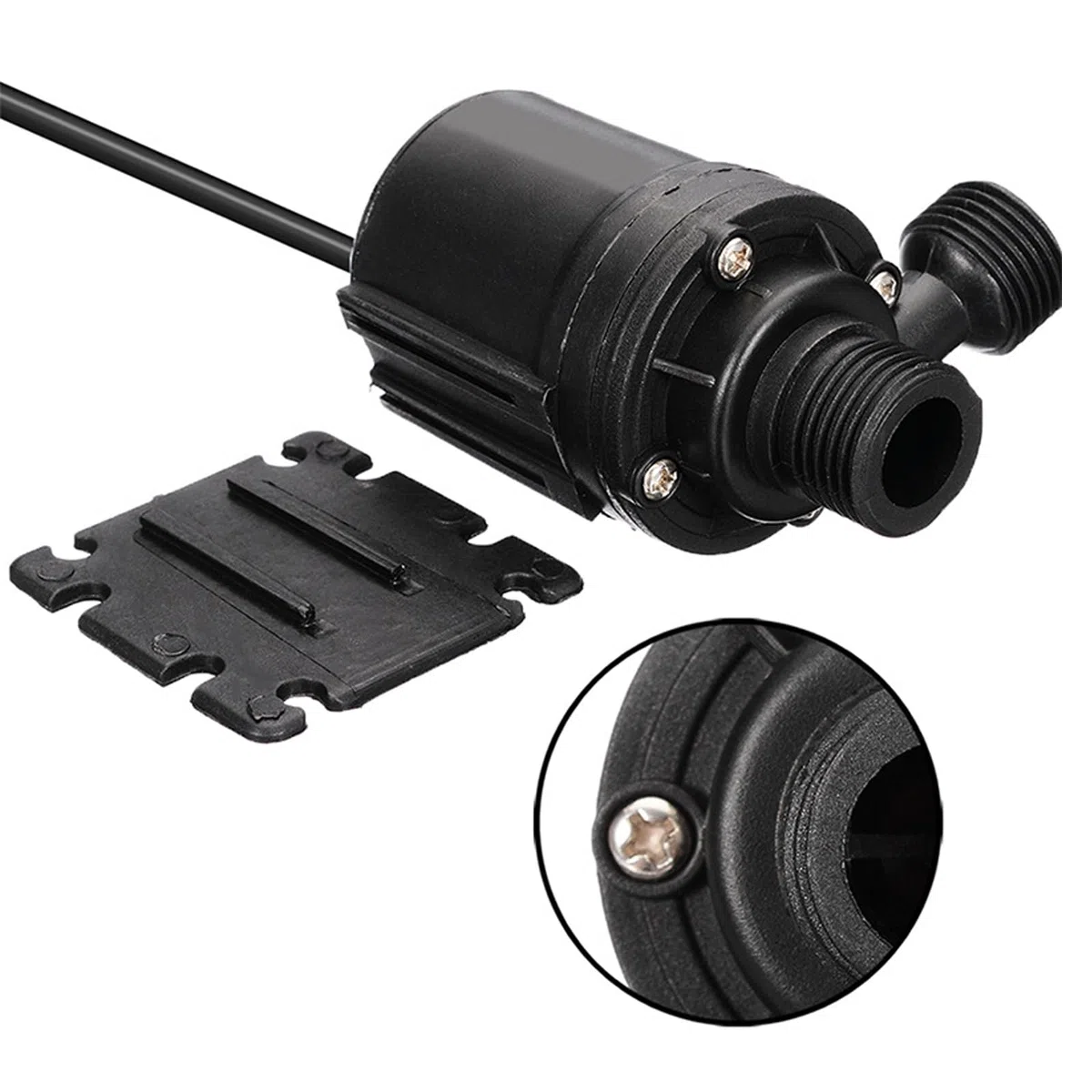 2 Pièces Pompe a Eau 12v, Mini Pompe à Eau Submersible Moteur Sans Balais 800l/h 5m, Pompes à Eau pour la Circulation de l'eau de la Piscine de Fontaine Solaire d'aquarium d'étang de Bassin