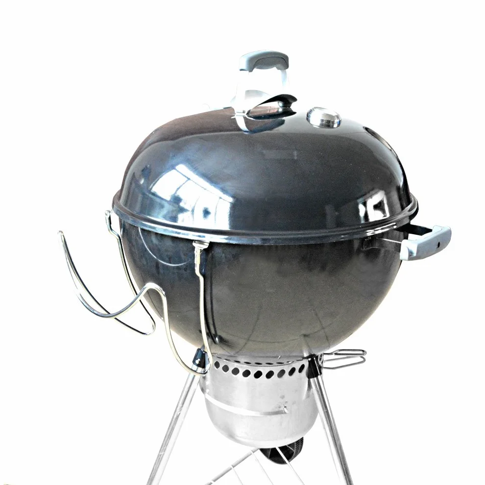 Onlyfire - Support de couvercle latéral en acier inoxydable - Accessoire indispensable - Compatible avec la plupart des barbecues Weber au charbon de bois de 47 cm, 57 cm et 67 cm