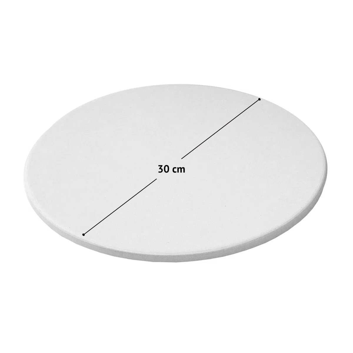 TAINO Plaque à pizza, diamètre 30 cm, ronde, pour four, pour barbecue au charbon de bois et au gaz