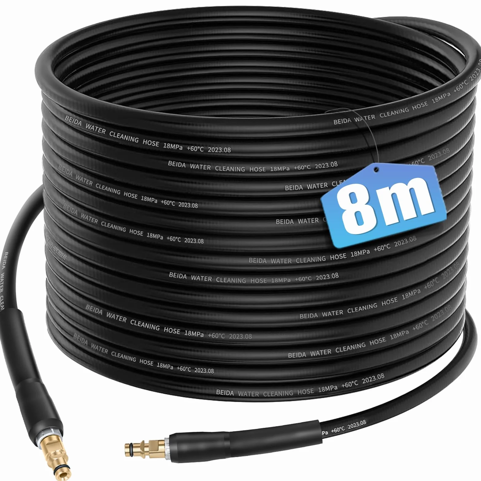 8M Flexible Tuyau pour Kärcher K2 K3 K4 K5 K6 K7 Nettoyeur Haute Pression Accessoires Rallonge Tuyaux de Rechange Pièces Détachées Tuyaux D'extension avec Connecteur Rapide Poignée