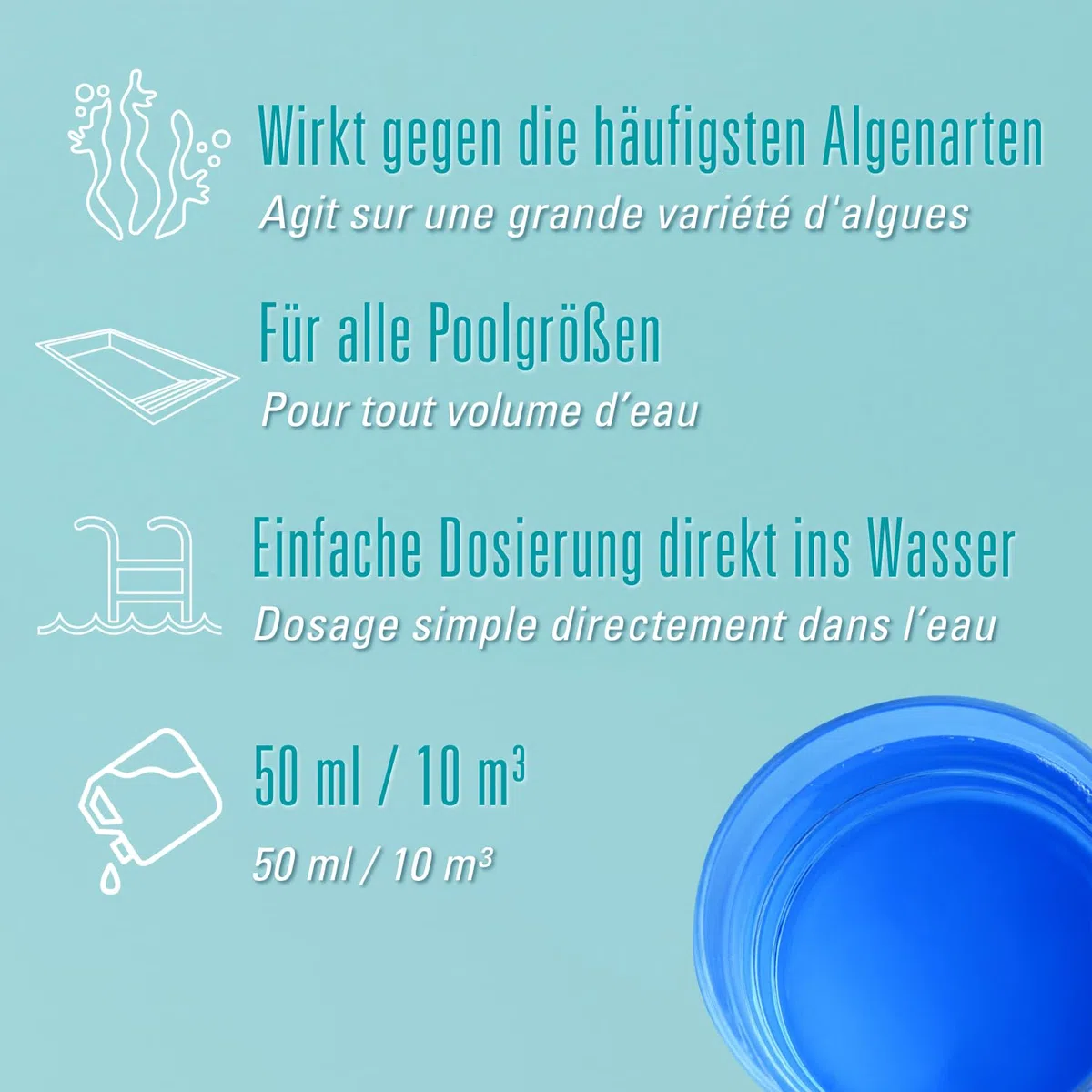 BAYROL Traitement Anti-algues Piscine desalgin 1l 2241112