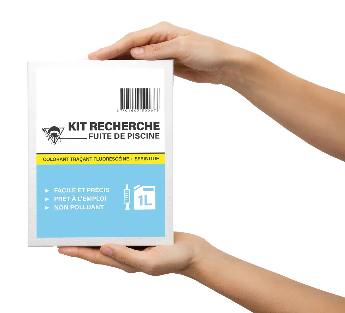 Méduze - Kit de Recherche de Fuite d'eau pour Piscine 1L - Prêt à l'emploi