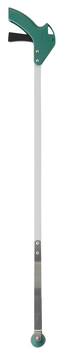 Leborgne, Pince à Déchets 88 cm, Pince Ramasse Déchets Longue en Aluminium Léger, Idéale pour Nettoyage Extérieur, Jardin, Plage, Couleur Verte, Outil Écologique pour Collecte des Déchets