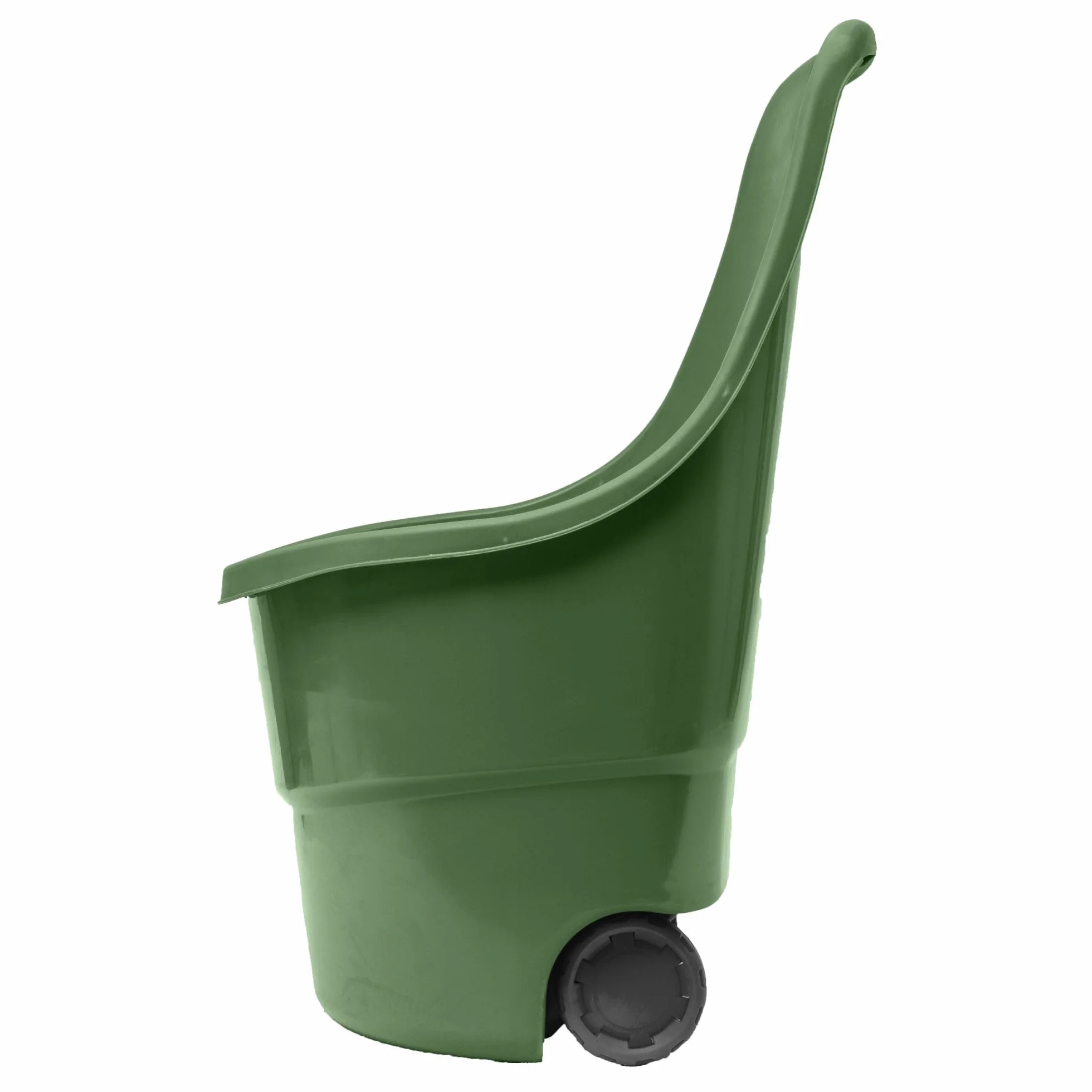 WERKA PRO, Chariot de Jardin sur Roues 45L, Transport Facile et Pratique, maniabilité Exceptionnelle, Conception Robuste en PVC, Vert, Standard