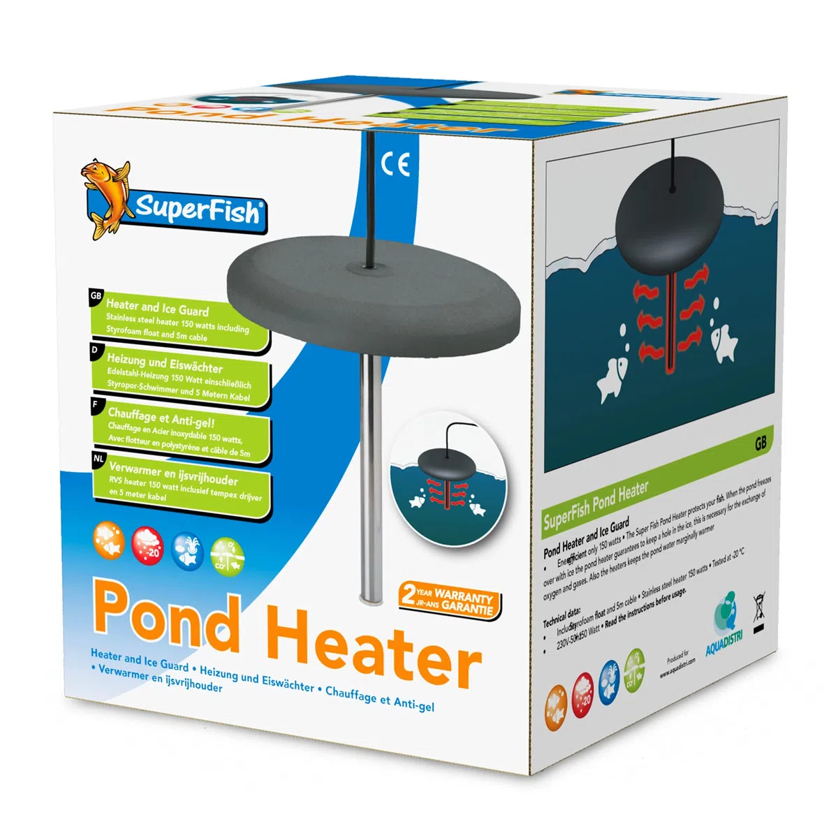 Superfish Chauffage pour étang 150 W