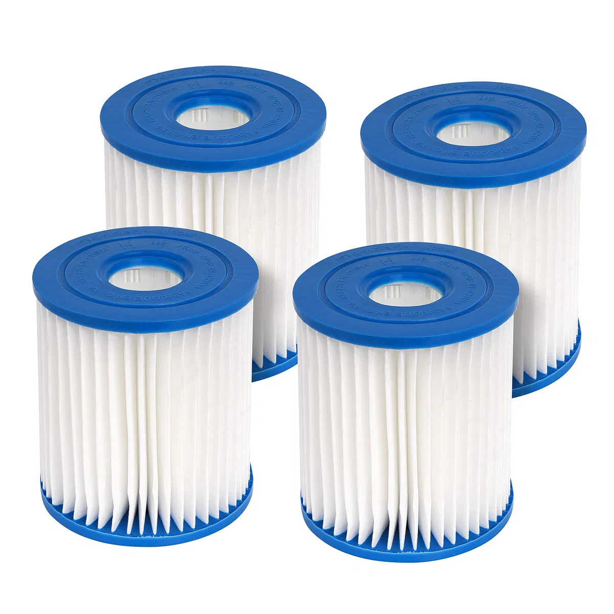 Lot de 4 filtres de Rechange pour Intex Piscine Cartouche de Filtre Type H 29007E,pour Filtre Pompes 28601, 28602