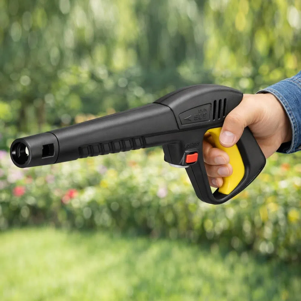BAKAJI Pistolet à pulvérisation d'eau haute pression 160 bar pour nettoyeurs haute pression avec manille, compatible avec nettoyeur haute pression Lavor, Oleo Mac, Max (Pistole à pulvérisation d'eau)