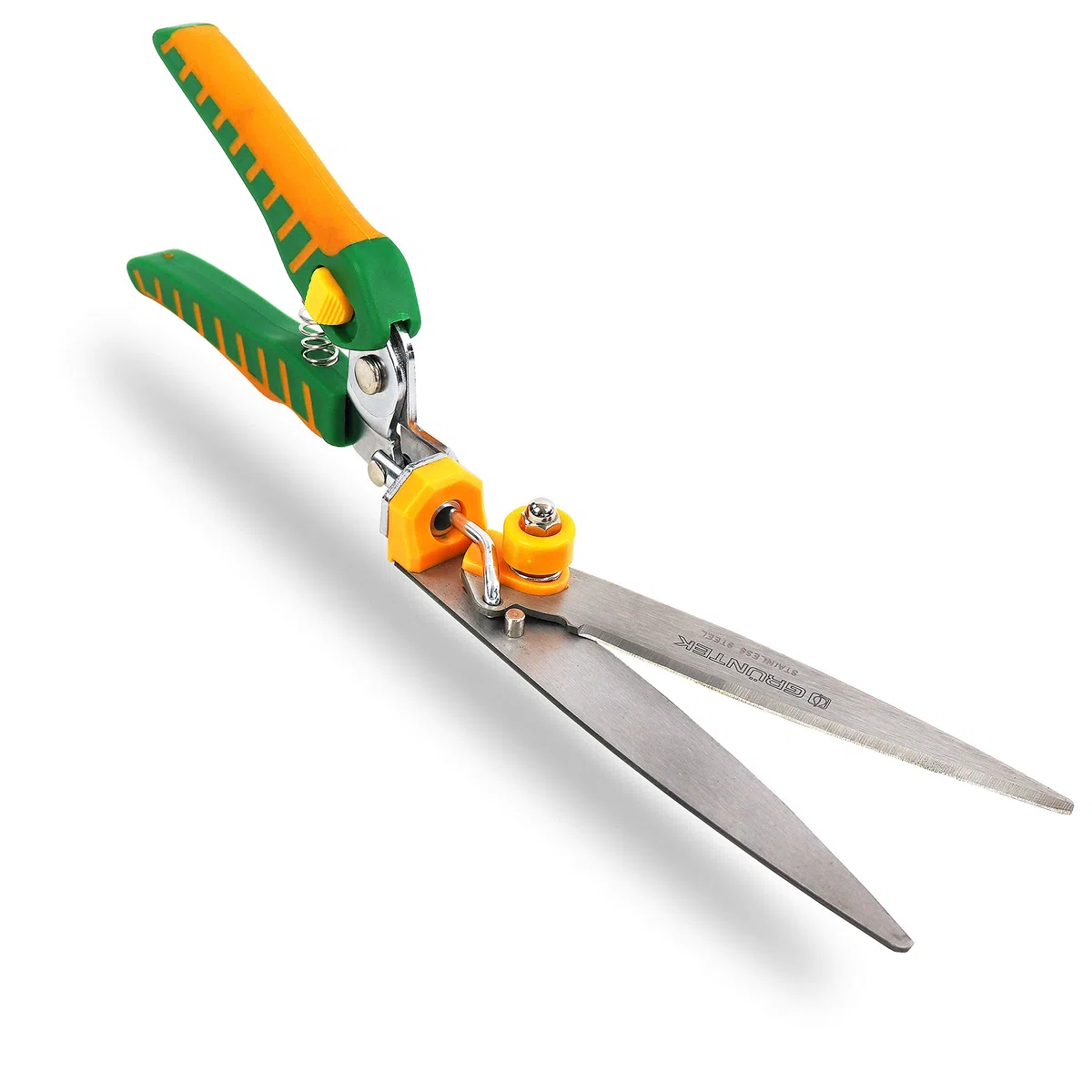 GRÜNTEK Cisaille a Gazon Coupe Bordures Lame Orientable. Ciseaux Gazon Jardin PREMIUM en Acier INOX 34.5 cm
