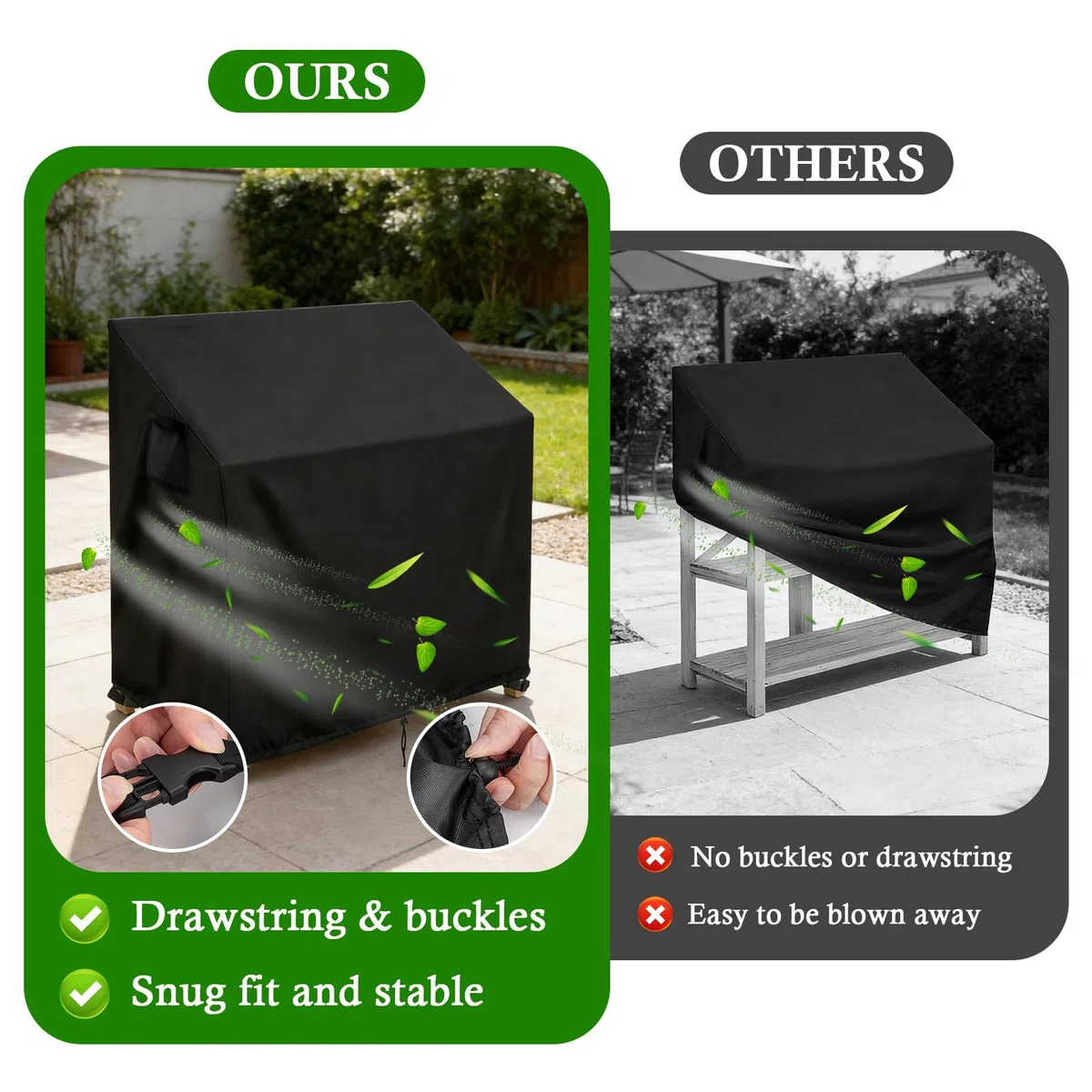 Housse de banc de rempotage – Housse de table de rempotage pour cuisine extérieure, station de barbecue ou table de travail de jardin, 115 x 51 x 124 cm