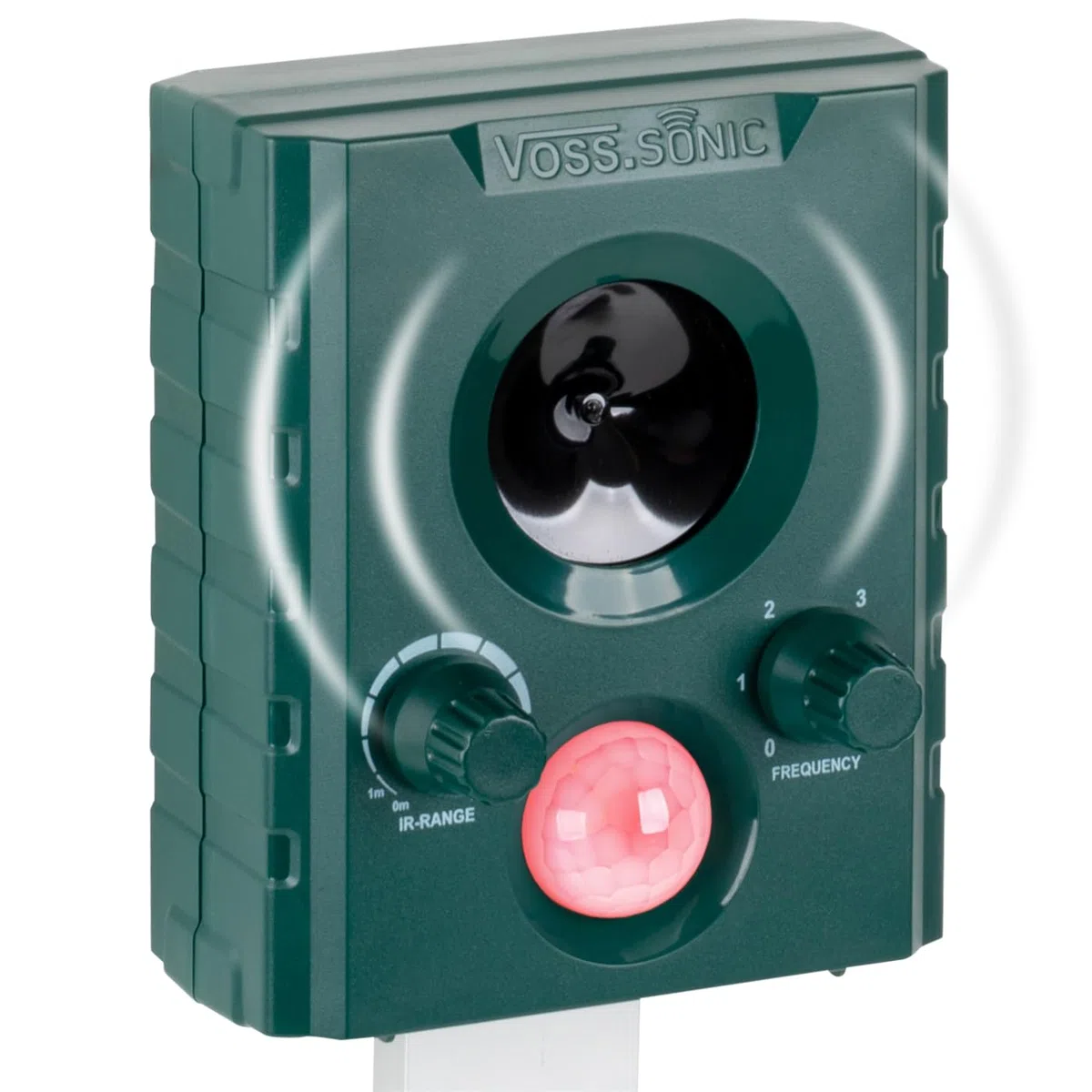Voss.Sonic 1000 : 1x dispositifs répulsifs à ultrasons, répulsif Contre Animal à ultrasons répulsif Contre Chien et Chats avec Alarme